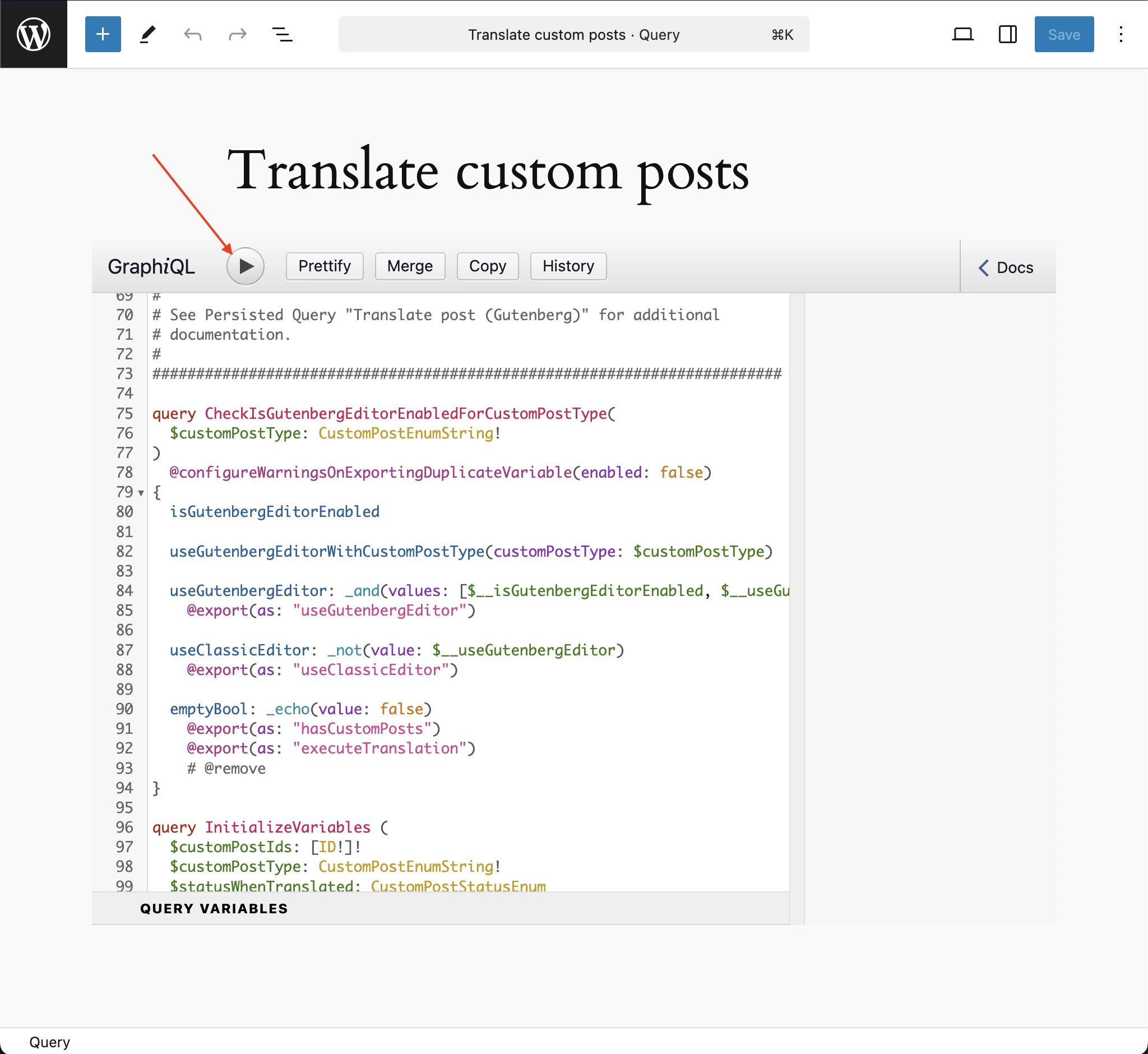 Modification de l'entrée Translate custom posts