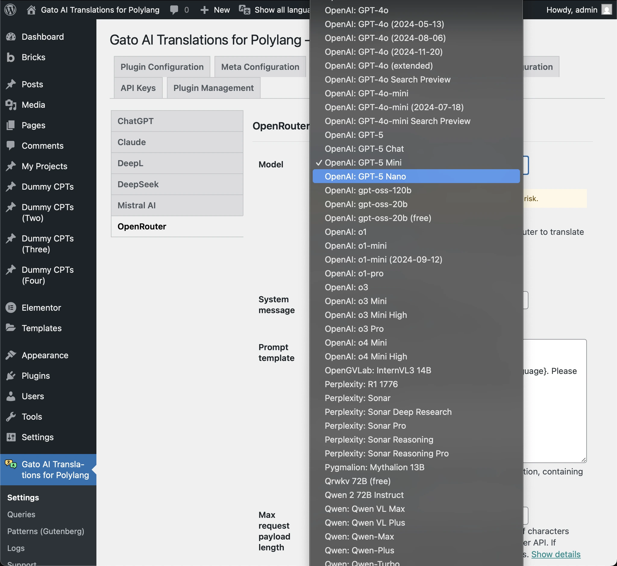 Liste des modèles IA disponibles sur OpenRouter